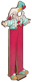 Tall Clown Standee