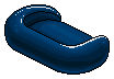 Dark Blue Pod Sofa
