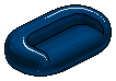 Dark Blue Pod Sofa