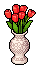 Bright Red Tulips