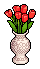 Bright Red Tulips