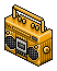Gold Boombox
