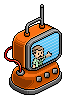 Retro-Futuristic TV Set