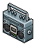 Silver Boombox