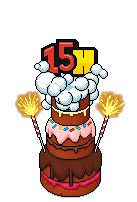 Habbo 15th Birthday Cake