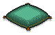 Pillow - aqua