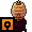 Maroon Amber Lamp