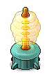Teal Amber Lamp