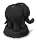 Rare Black Elephant Statue