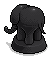 Rare Black Elephant Statue