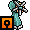 Teal Powered Fan