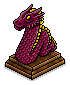 Maroon Dragon Lamp