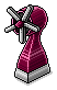 Maroon Powered Fan