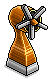 Orange Powered Fan