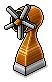 Orange Powered Fan