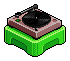 RARE Green DJ Turntable