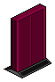 Maroon Spaceship Door