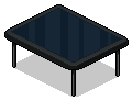 Black four-leg table