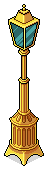Gold Lamp Post