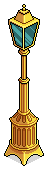 Gold Lamp Post