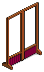Maroon Oriental Door