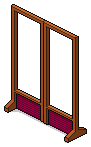 Maroon Oriental Door