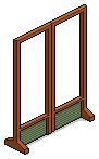 Wooden screen - gray