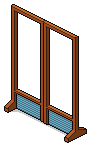 Wooden screen - blue