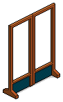 Wooden screen - navy