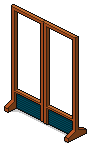 Wooden screen - navy