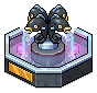 Illuminated Winter Fountain