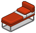Red Norja Single Bed