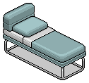Pale Blue Norja Single Bed