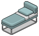Pale Blue Norja Single Bed