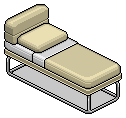 Cream Norja Single Bed
