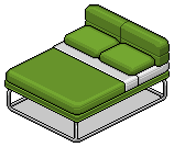 Green Norja Double Bed