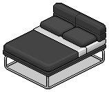 Black Norja Double Bed