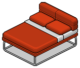 Red Norja Double Bed