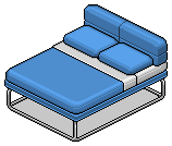 Blue Norja Double Bed
