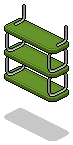 Green Norja Shelves