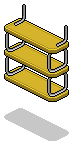 Yellow Norja Shelves