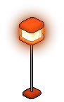Red Norja Standing Lamp