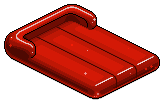 Red Plasto Air Mattress