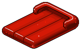 Red Plasto Air Mattress