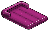 Fuchsia Plasto Air Mattress