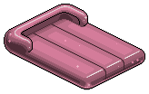 Baby Pink Plasto Air Mattress