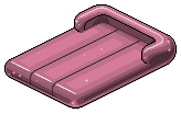 Baby Pink Plasto Air Mattress