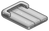 Grey Plasto Air Mattress