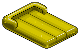 Yellow Plasto Air Mattress