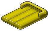 Yellow Plasto Air Mattress
